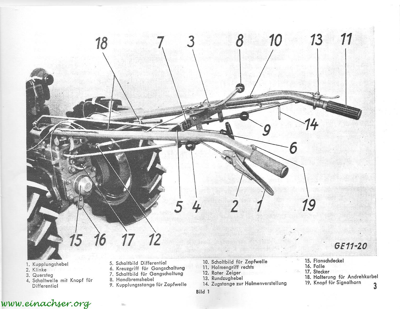 Holder E11 E12 Einachsschlepper Betriebsanleitung ca 1965 Sachs D500 D600 Motor 
